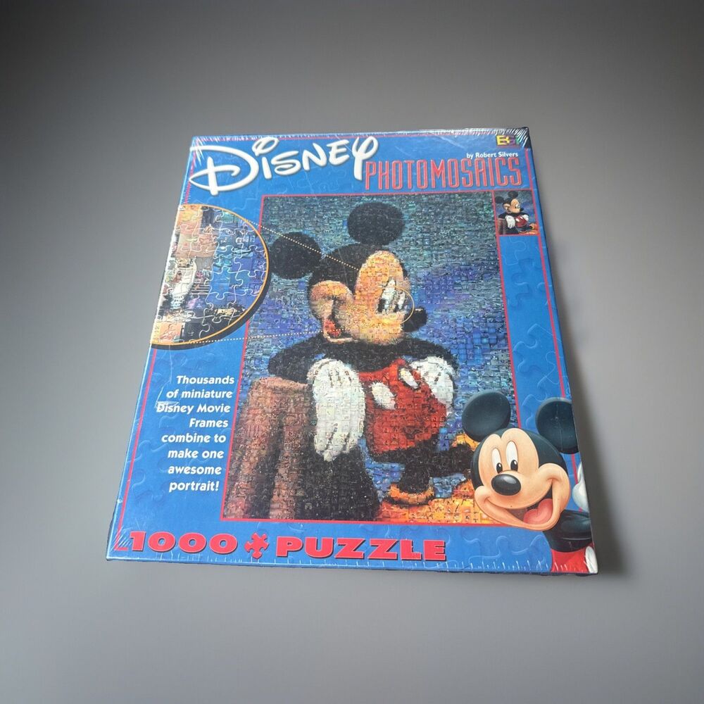 New Sealed Mickey Mouse Puzzle Disney Photomosaics 1000 Piece Buffalo Games
